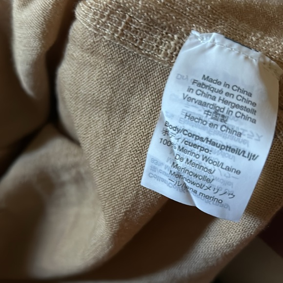 NWT J.Crew Merino Wool Heather Camel Side Slit Turtleneck - Picture 13 of 13